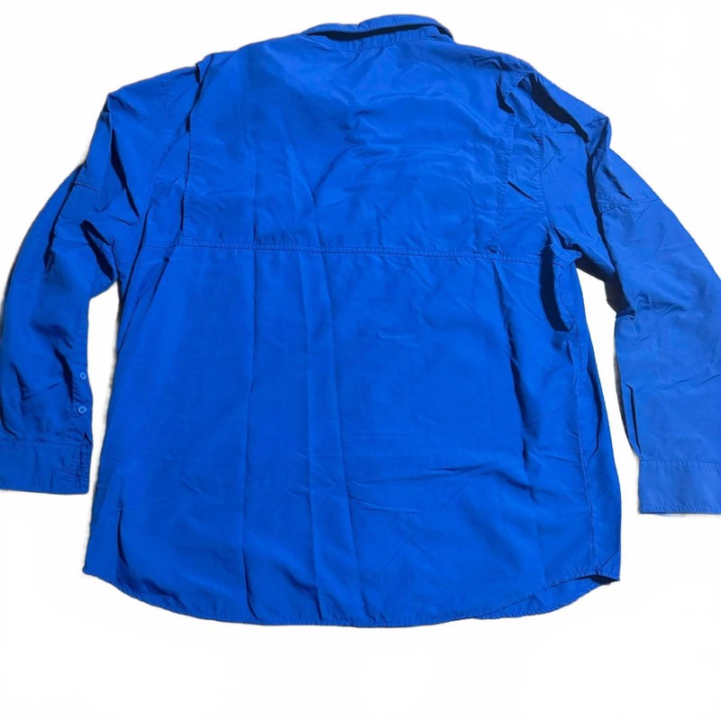 Columbia Silver Ridge Shirt Mens XXL Long Sleeve Omni Shade Vented Fishing Blue gallery