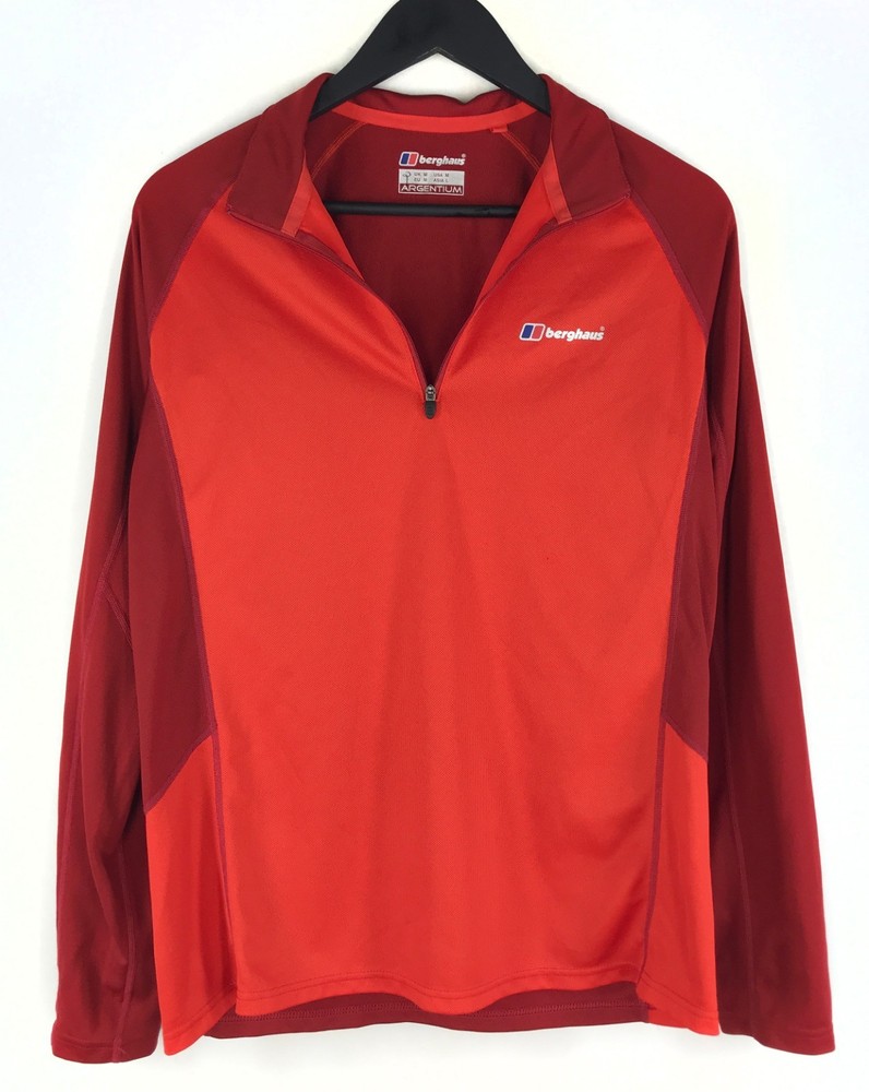 Mens Berghaus Argentium Pullower Activewear Top Base Layer Outdoor Hiking Size M
