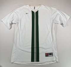 Nike Team Soccer Jersey White Green Stripe Men’s Medium