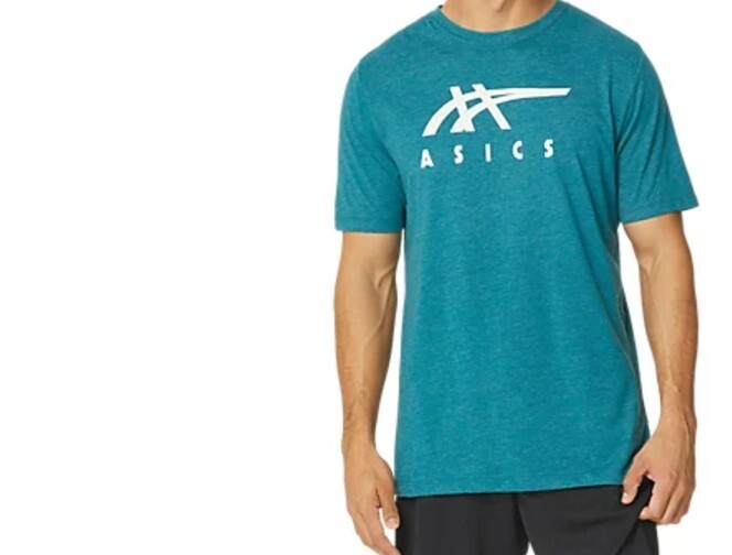 Asics Stripe Tee (XS) 2031D145 326 Velvet Pine Heather gallery