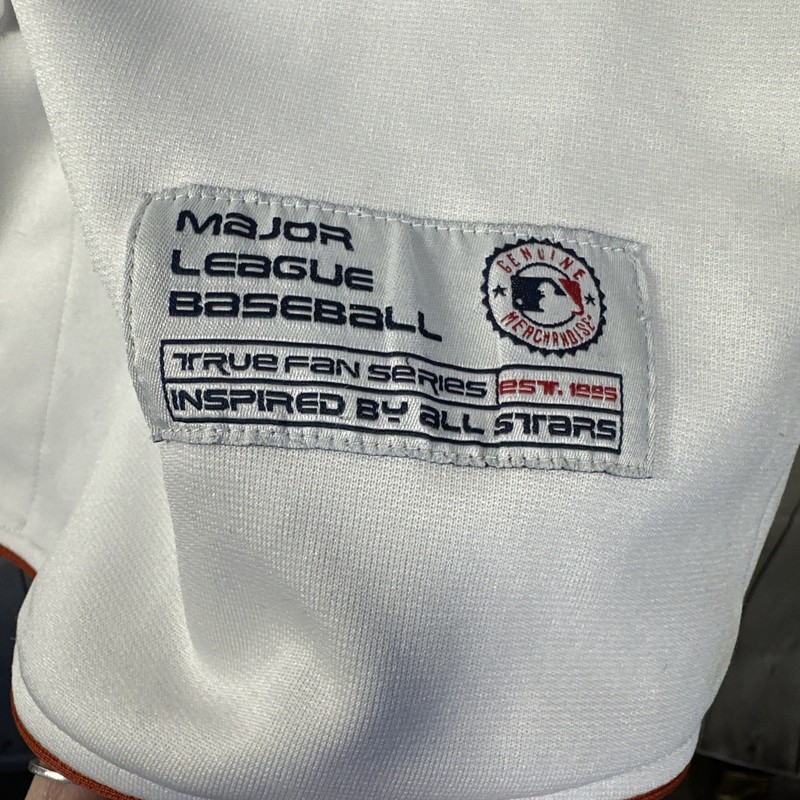 MLB Astros Jersey True Fan National Series Stitched Logo Large White black gallery
