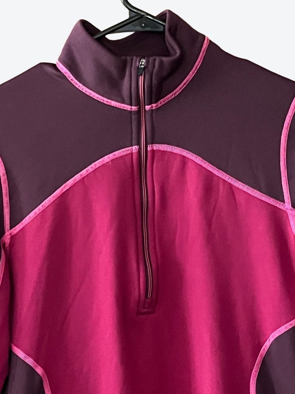 Patagonia Women's Medium Long Sleeve 1/4 Zip Polartec Purple Pink Baselayer Top gallery