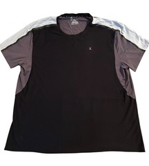 Xersion Men’s Dri Fit 2XL Shirt Black with Gray And White