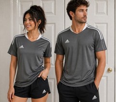 Adidas Primegreen Gray Soccer Training Jersey Shirt Men’s Medium M Aeroready