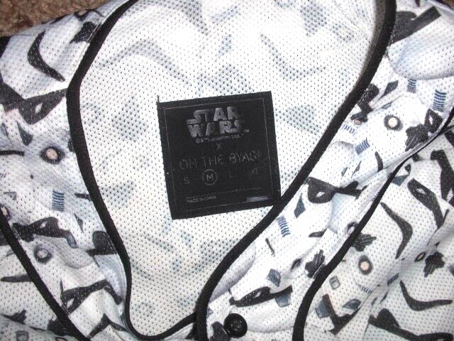 STAR WARS button front All over Print STORMTROOPER Baseball Jersey men's Medium gallery