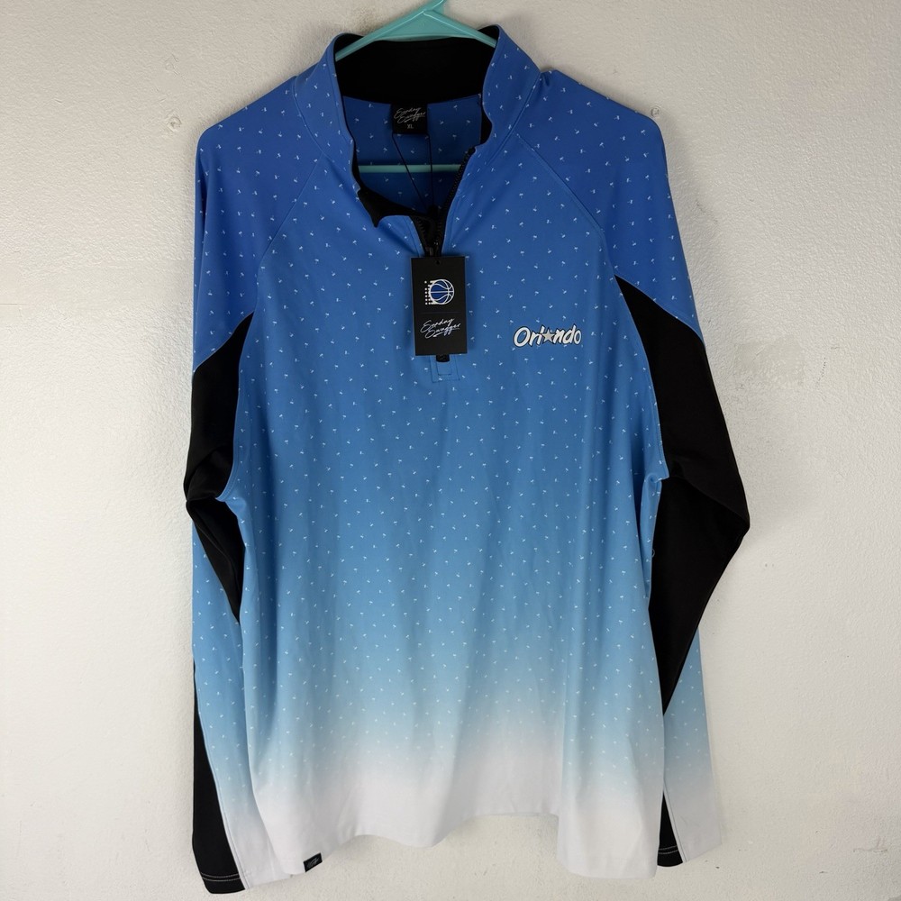 Sunday Swagger Pullover Men's XL Blue 1/4 Zip Orlando Magic NBA NWT $124.95