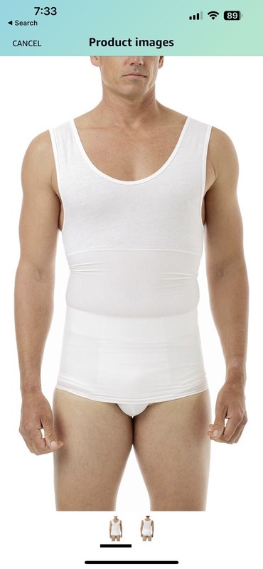 Manshape Support Tank XL White NWT gallery