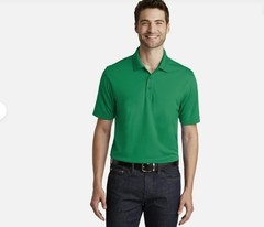Port Authority K110 2 Polos Dri-fit Dry Zone UV MicroMesh Polyester Kelly Green