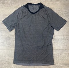 Lululemon Men’s Performance Workout Short Sleeve T-Shirt Dark Gray • Medium