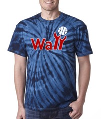 Tie-Dye NAVY John Wall Washington Wizards “Wall Logo” T-Shirt shirt