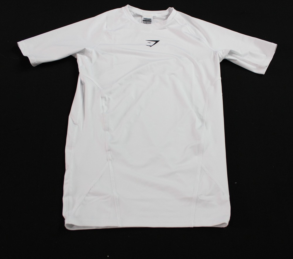 Gymshark Men's Element Baselayer Compression Fit T-Shirt DH3 White Small NWT