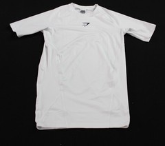 Gymshark Men’s Element Baselayer Compression Fit T-Shirt DH3 White Small NWT