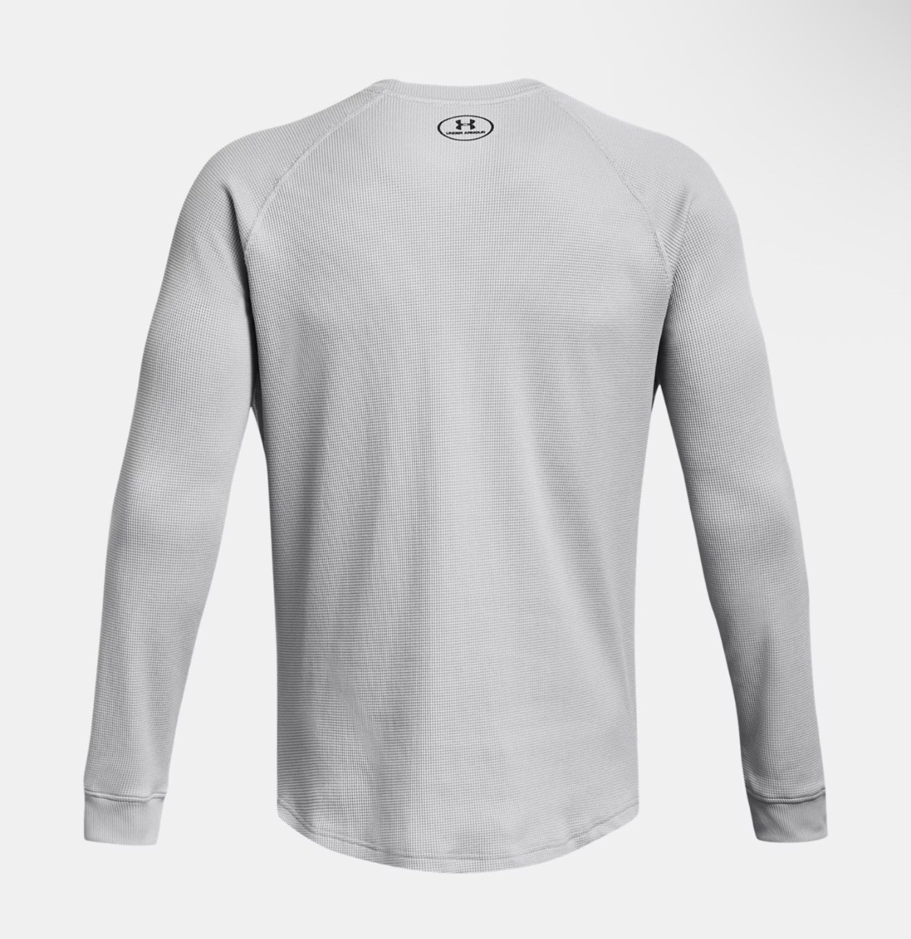 Under Armour Men's UA Waffle Crew Long Sleeve Shirt Large Gray 1302355-011 NWT gallery