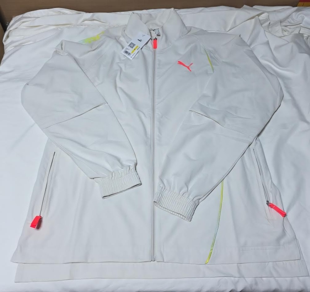 PUMA All Pro Full ZipUp Zip Pockets Basketball Jacket Vapor Gray Size:M - - NEW