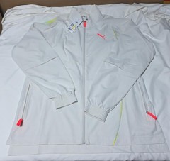 PUMA All Pro Full ZipUp Zip Pockets Basketball Jacket Vapor Gray Size:M – – NEW