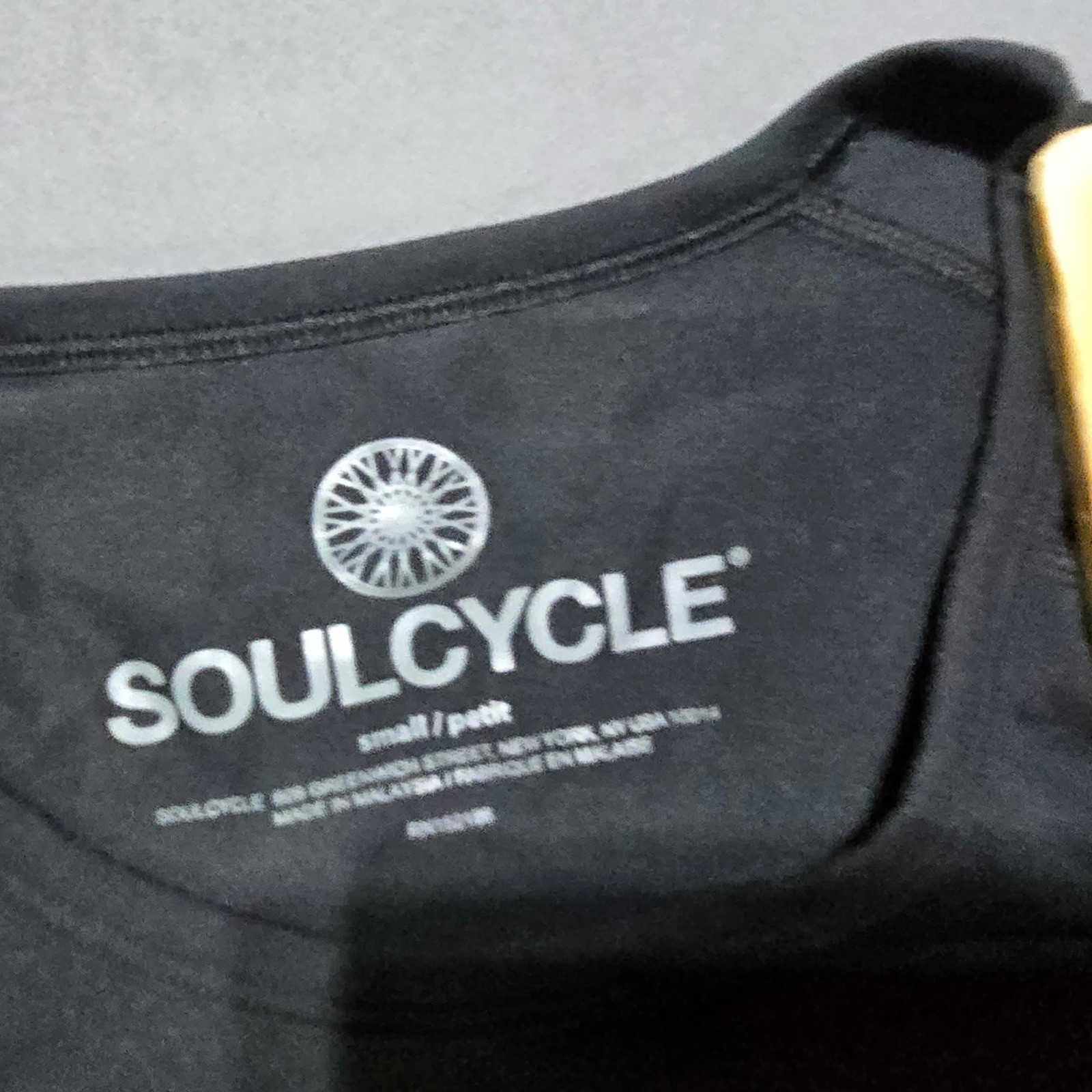 SoulCycle Performance Shirt Mens Small Black Gray Short Sleeve Graphic Tee gallery