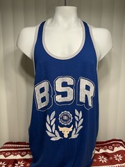 Under Armour UA Project Rock Men’s Tank 2XL Loose fit BSR Flag Blue NWT