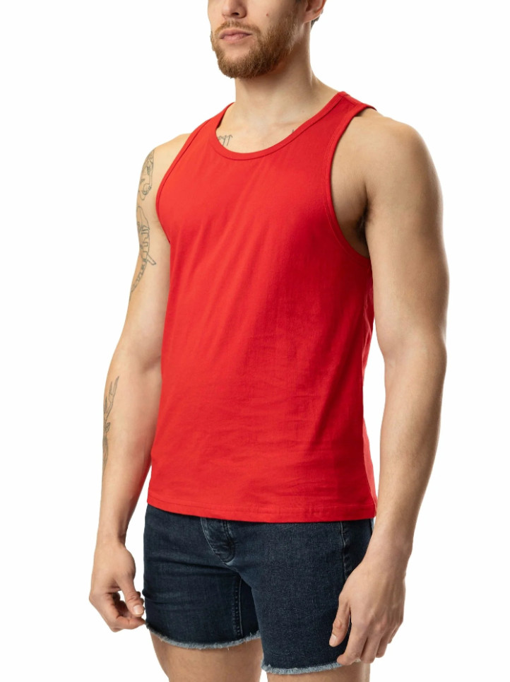 NASTY PIG BRANDMARK TANK TOP (LOGO ON BACK TOP) RED X-LARGE gallery