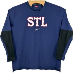 Men’s Nike City Connect Navy St Louis Cardinals STL Player Issued Long Sleeve~ L