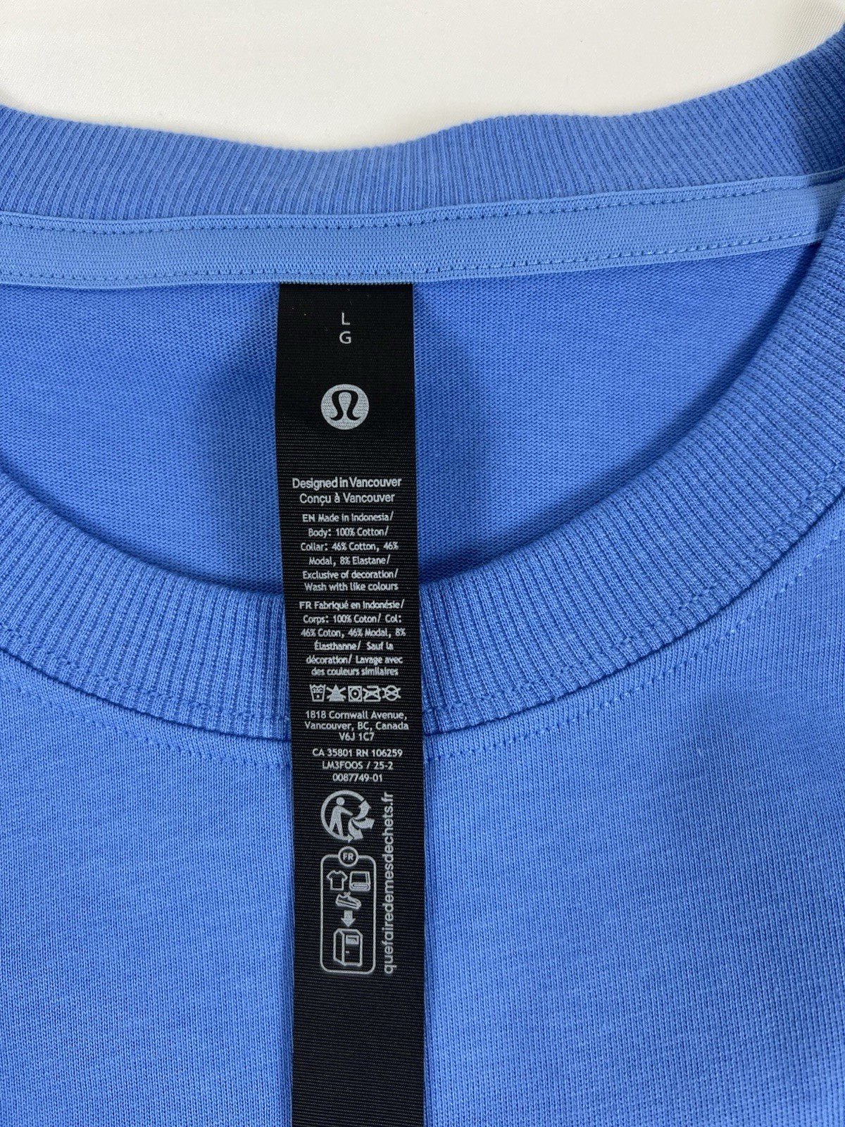 NWT Size Large Lululemon Heavyweight Cotton Jersey Tennis Club POOL Pool Party gallery