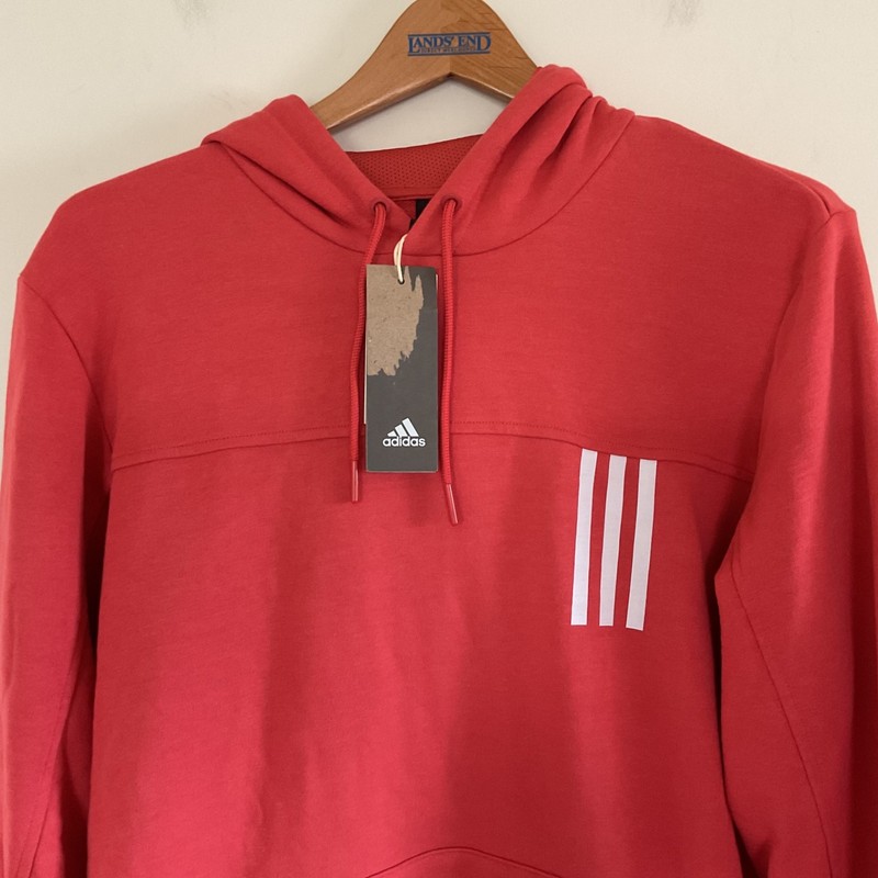 NWT MENS ADIDAS GT6210 POST GAME LITE LOOSE FIT CREW RED HOODIE Sz M Gorpcore gallery