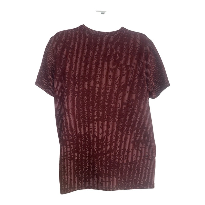 Nike Dry-Fit Maroon Textured Performance Tee Standard Fit Men’s Large gallery