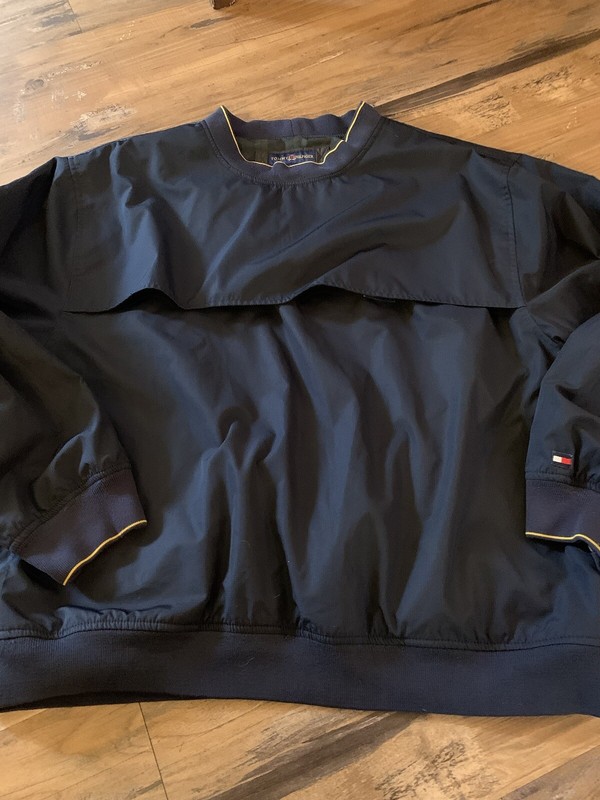 Vintage Tommy Hilfiger Golf Reversible Windbreaker Pullover Top Sz L Large Plaid gallery