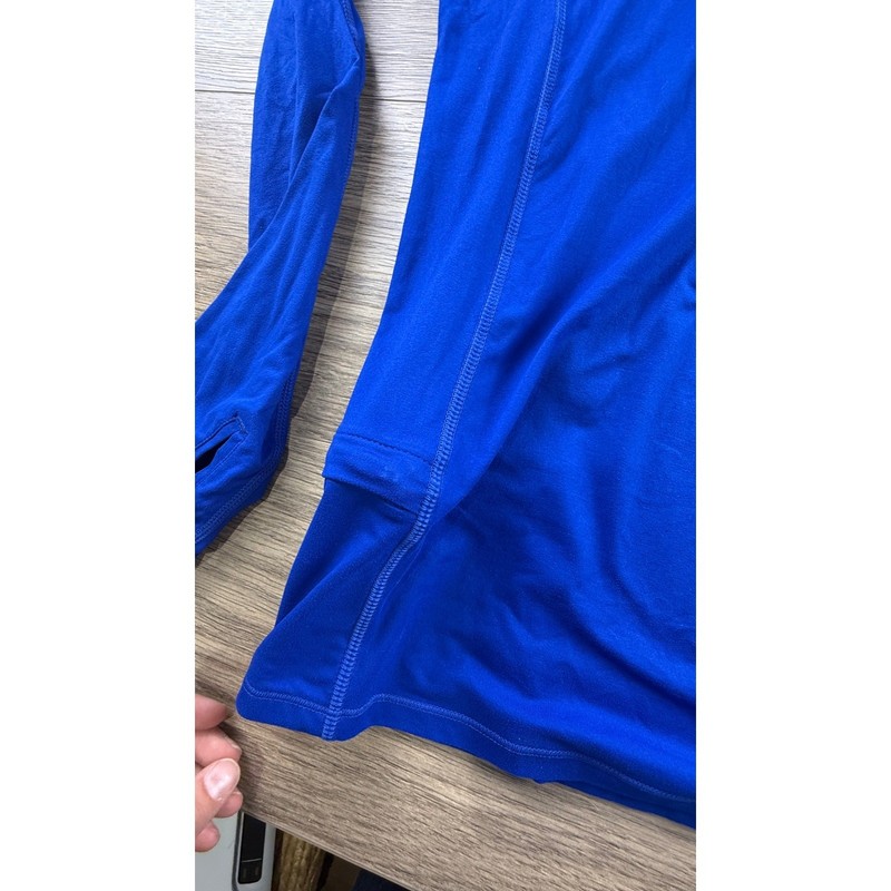 Tommy John Men's Performance Tech Quarter Zip Pullover Blue Size Large Thumbhole gallery