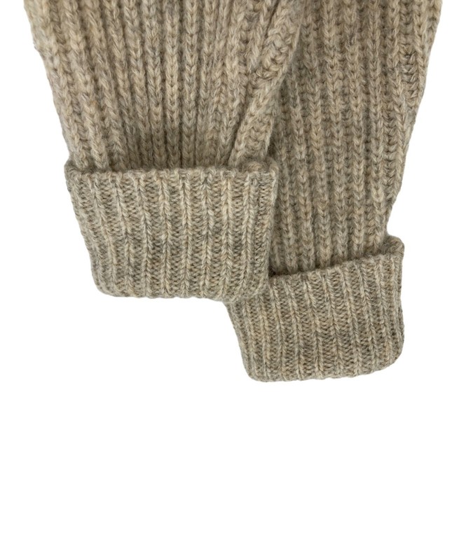 BONCOURA Fisherman's Sweater Size: 36 Men Beige gallery