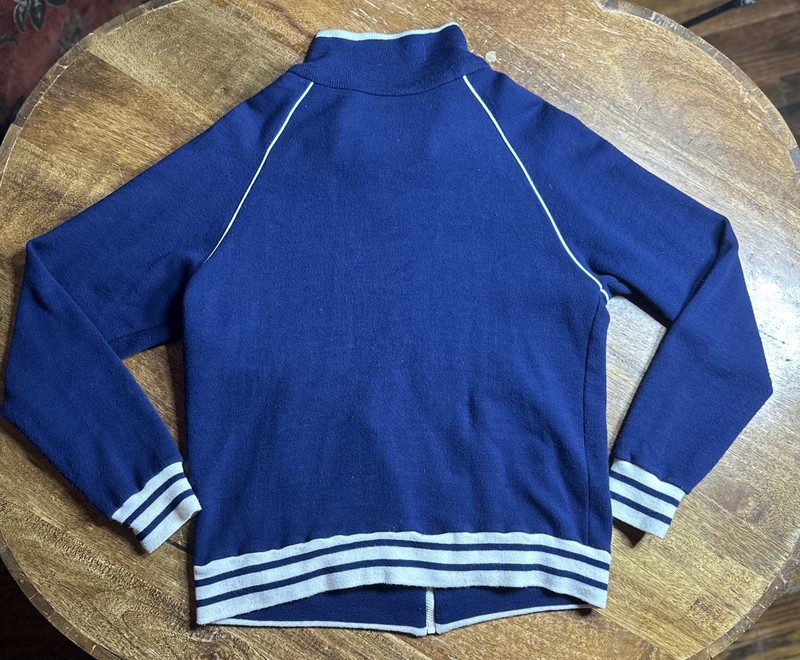 TRU-PLAY polyester track jacket 1980s kitschy vtg med hip hop Space Age grandpa gallery