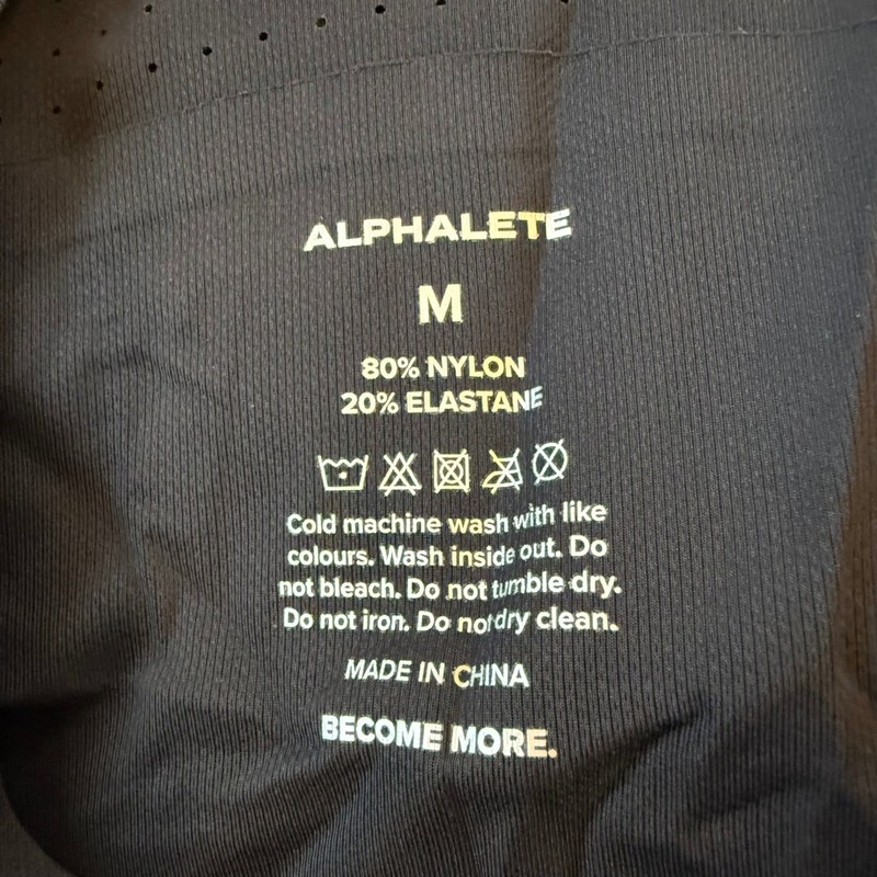 Alphalete Performance Division Black Athletic Tank Top Men's Size M gallery