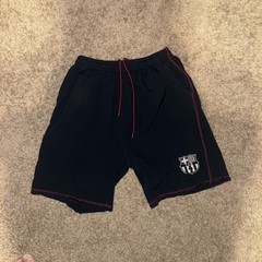 MENS FCB Barcelona brand Football Club Barça two-toned Soccer shorts. SIZE LARGE