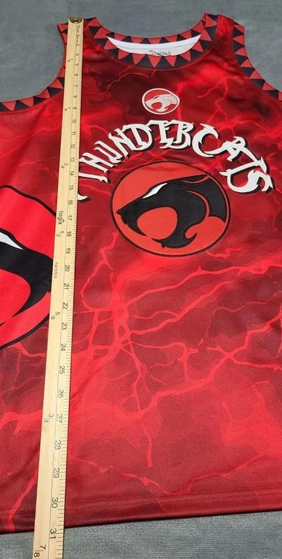 Thundercats Headgear Classics Men's Large Embroidered BB Jersey Red NWOT gallery