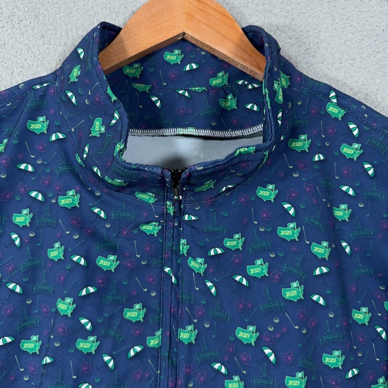 Augusta National Masters 2023 Allover Print 1/4 Golf Quarter Zip Pullover Large gallery