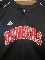 Bombers Adidas Polyester 2 Button #4 Jersey Lightweight Shirt Columbia Lexington