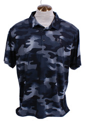 Under Armour Men’s 2XL Black UA Freedom Printed Playoff Polo Shirt Wicking