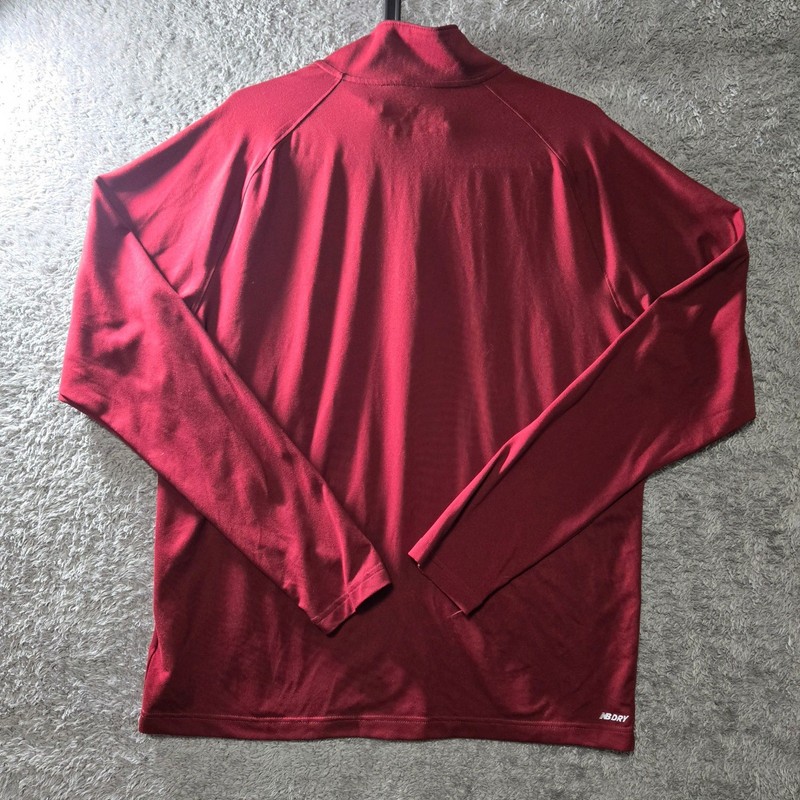New Balance Boston College BC Basketball Quarter Zip Pullover Maroon Mens Large gallery
