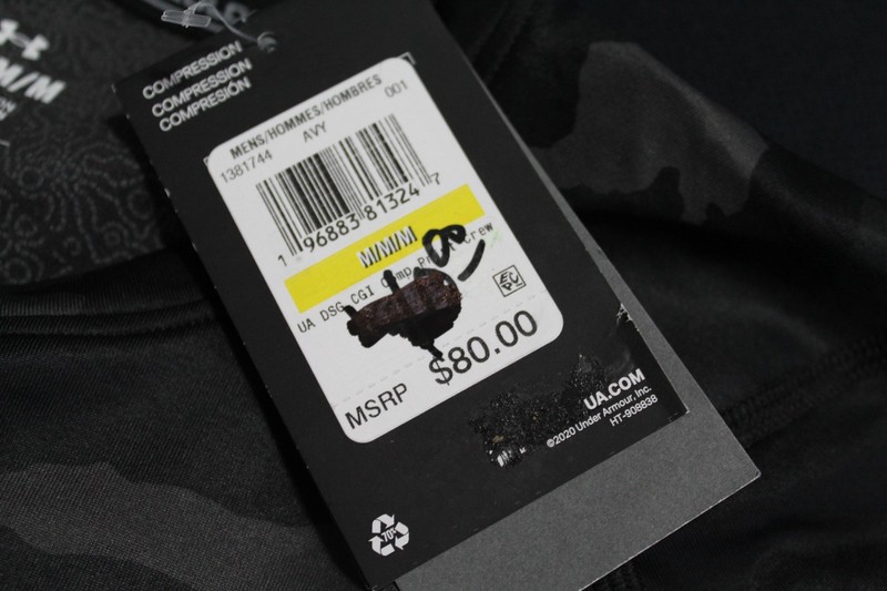 NWT Under Armour ColdGear Infrared DSG CGI Black Camo Print Compression Shirt M gallery