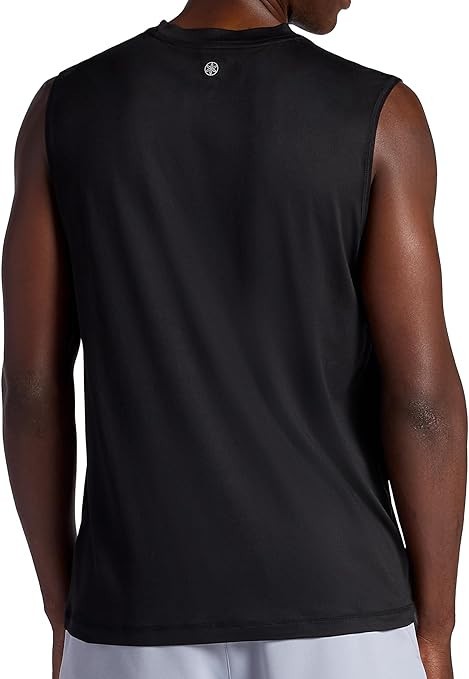 Gaiam Mens Everyday Basic Muscle Stretch Tank Top, Standard Fit, M Black NWT gallery