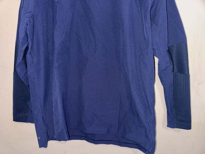 Nike Dri-Fit Lightweight Player Baseball Crewneck Pullover Navy FD4291-419 Men M gallery