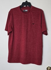 Callaway Opti-Dri Short Sleeve Performance Tee Red Golf Shirt Men’s Size Large