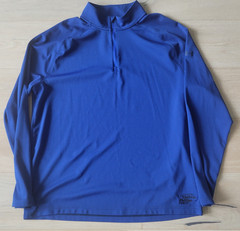 Under Armour Mens HeatGear 1/4 Zip Golf Pullover Navy Blue Striped Performance