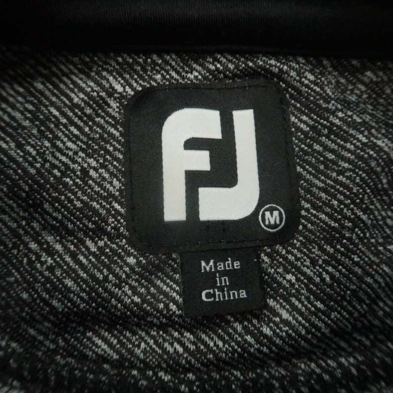 FootJoy Pullover Mens Medium Gray Half Zip Jacquard Texture TPC Craig Ranch gallery