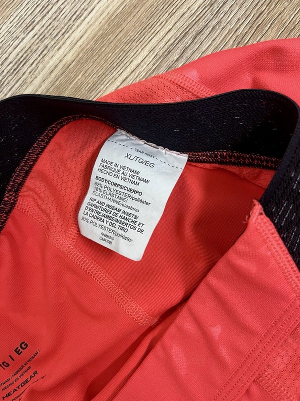 Under Armour Men’s Compression Heat Gear Celliant Leggings Orange Black Size XL gallery