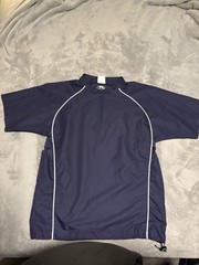 Rawlings Men’s 1/4 Zip Mock Neck Short Sleeve Baseball Pullover M