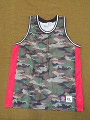 ELBOWGREASE ATHLETICS Men’s Activewear Tank Top Camo Red XL Mesh Polyester