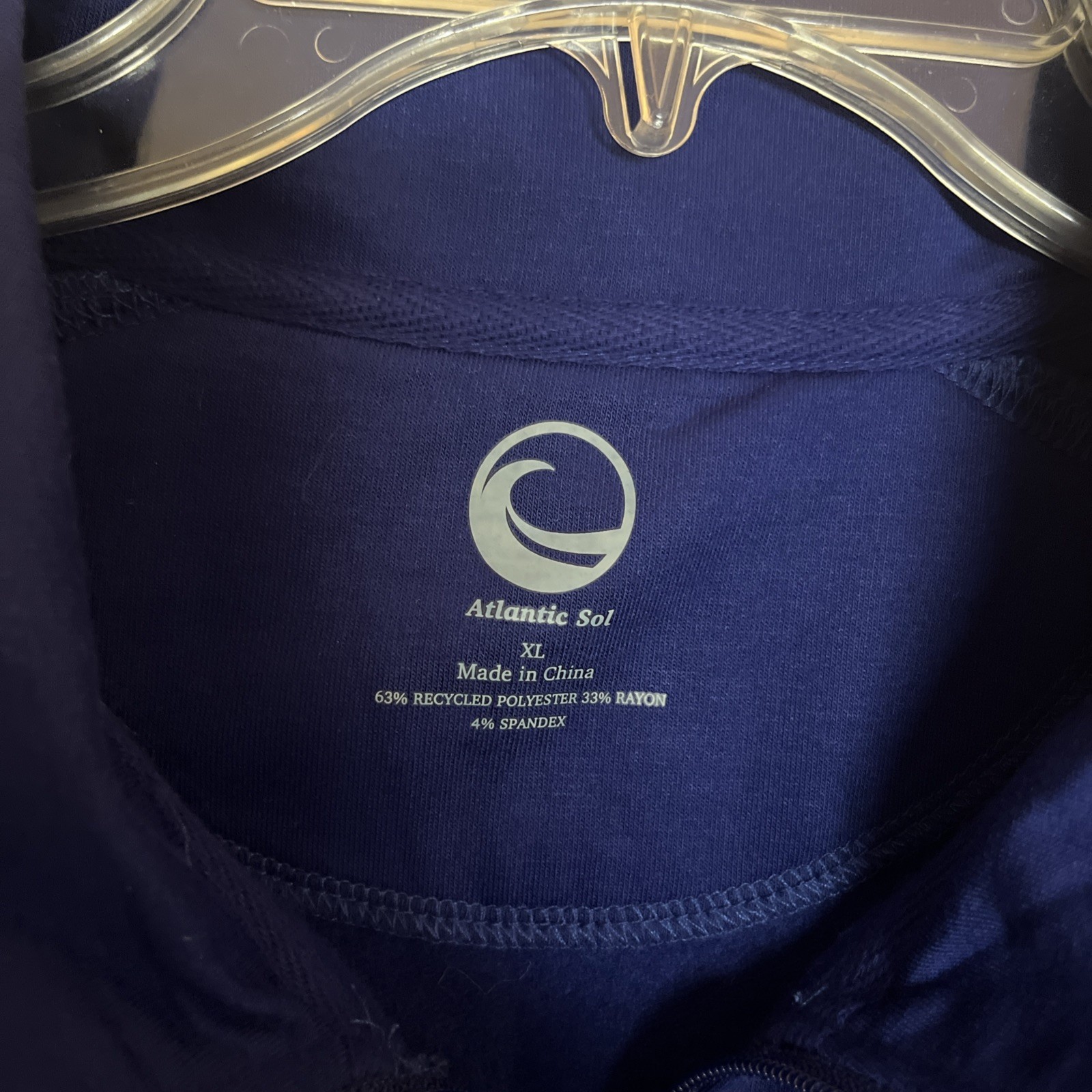 NWT Men’s Atlantic Sol Performance Blue 1/4 Zip Pullover Shirt Size XL ($98) gallery