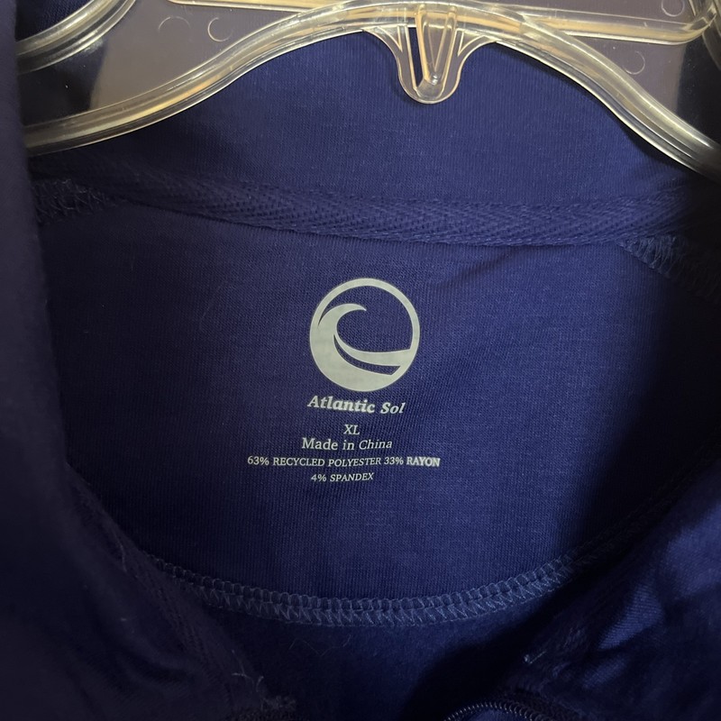 NWT Men’s Atlantic Sol Performance Blue 1/4 Zip Pullover Shirt Size XL ($98) gallery