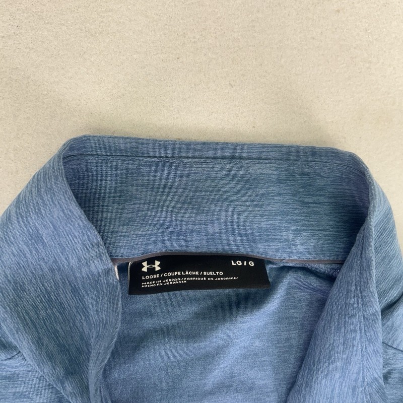 Under Armour Golf 1/4 Zip BULLE ROCK GC Men L Blue Heather Pullover Long Sleeve gallery