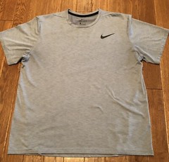 Nike Dri Fit Men’s T-Shirt XL, Bluish Gray